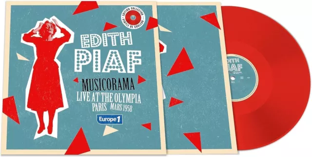 Edith Piaf - Concert Musicorama À L 'ol Ympia ,1958 (2023) LP Red Vinyl Pre