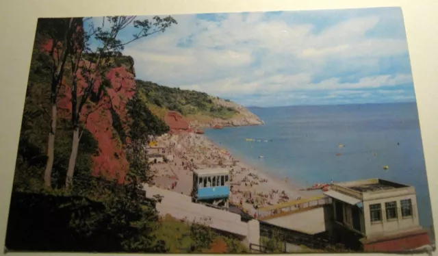 England Cliff Railway and Beach Oddicombe PT1136 - unposted