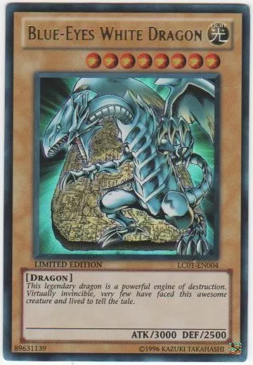 Yugioh! 1x Blue-Eyes White Dragon - LC01-EN004 - Ultra Rare - Limited Edition Ne