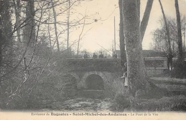 Cpa 61 Env.bagnoles Saint Michel Des Andaines Le Pont De La Vee