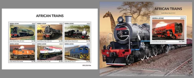 SIERRA LEONE 2023 MNH ** Afrikanische Eisenbahnen African Trains #319