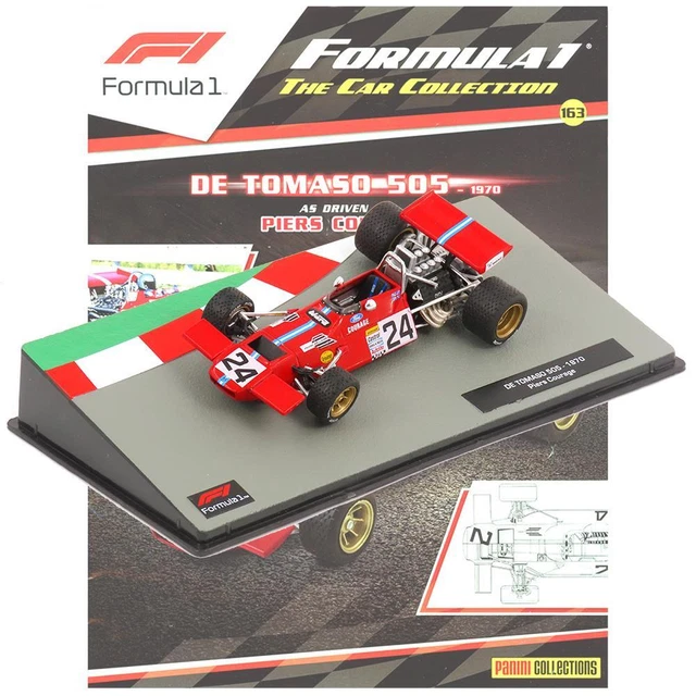 PANINI FORMULA 1 Car Collection De Tomaso 505 1970 Issue 163 inc ...