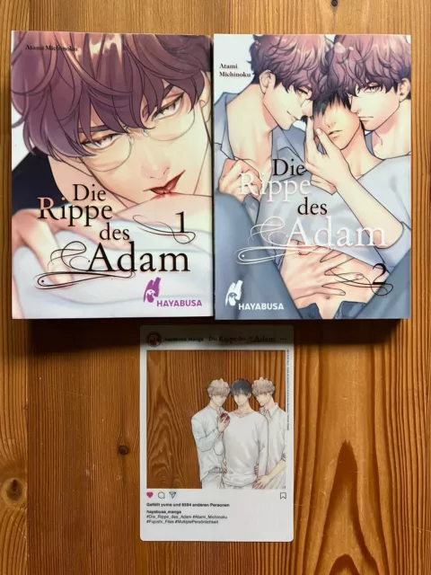 Die Rippe des Adam 1-2 von Atami Michinoku * Manga * Boys Love, Yaoi * Foliert