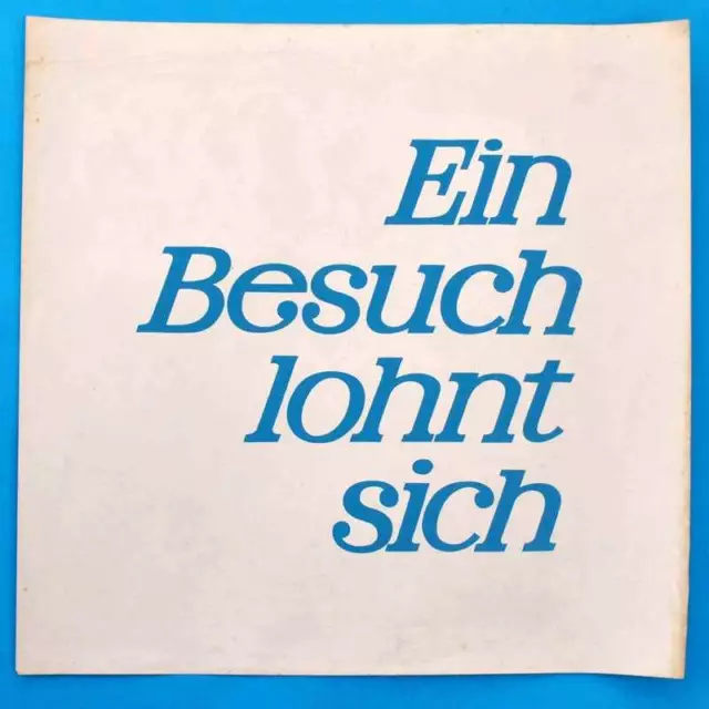 DDR Plakat Poster | IFA-Aushang Ein Besuch lohnt sich | 49 x 49 cm Original C