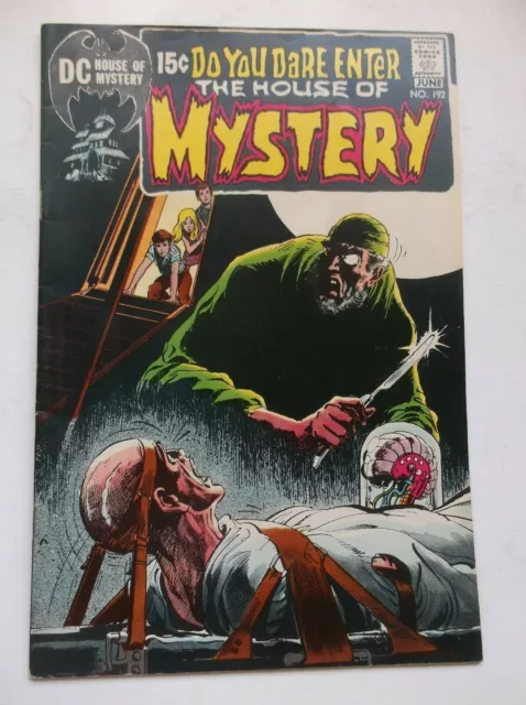 Dc: Do You Dare Enter The House Of Mystery #192, Neal Adams Horror Cover, 1971!!