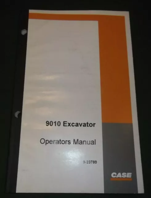 Custodia 9010 Excavator Operator Operation & Maintenance Manual Book