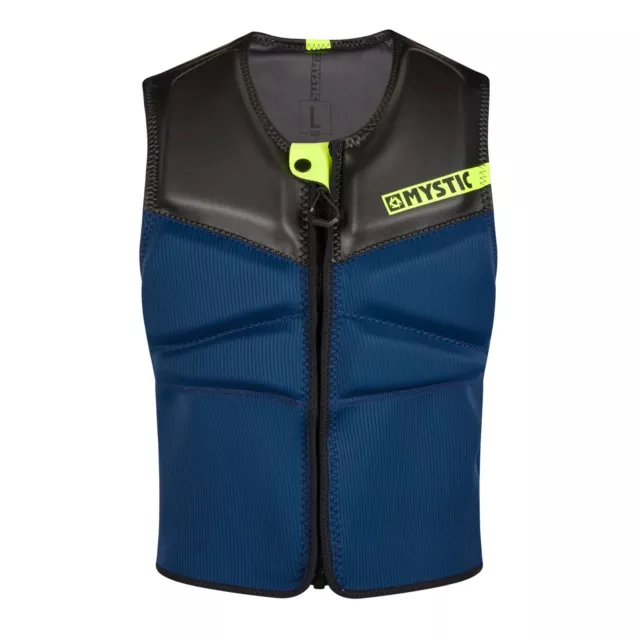 Mystic Prallschutzwesten Block Impact Vest Fzip Kite 422 Navy/Lime 2023