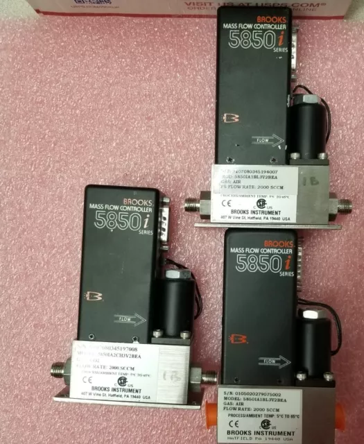 Brooks 5850i Mass Flow Controller AIR 2000 SCCM ⚡️🇺🇸 SHIP+WARRANTY Brooks 5850i Mass Flow Controller AIR 2000 SCCM ⚡️🇺🇸 SHIP+WARRANTY
