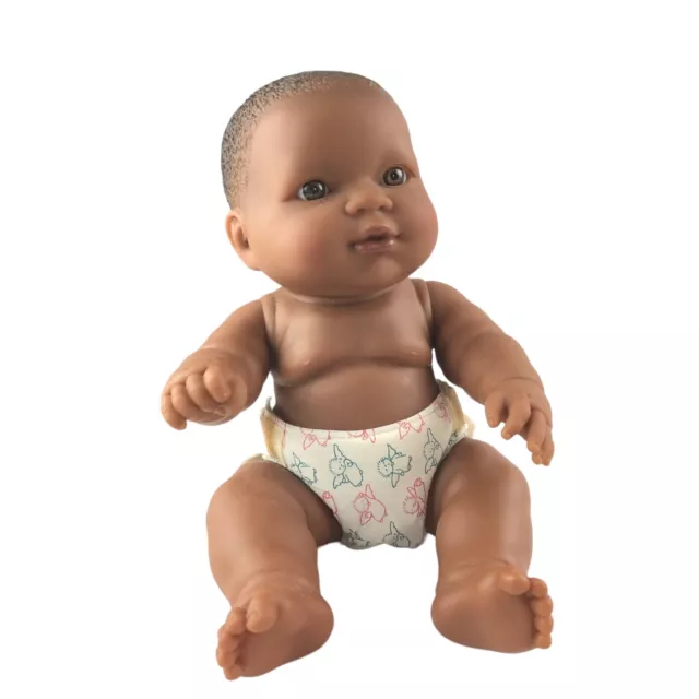 Berenguer Z Vinyl Doll 13” African American Realistic Newborns Limbs Move
