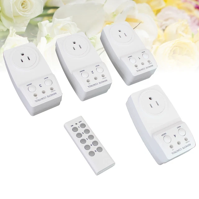 Prise de commutateur de télécommande 3PCS avec 1 télécommande 9