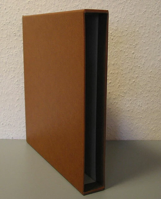 LINDNER, Schutzkassette 810 BY, für Ringbinder, hellbraun, gebraucht