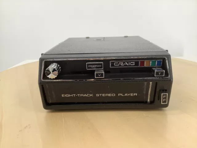 Vintage Craig 3135 8-Track Stereo Car Auto Player