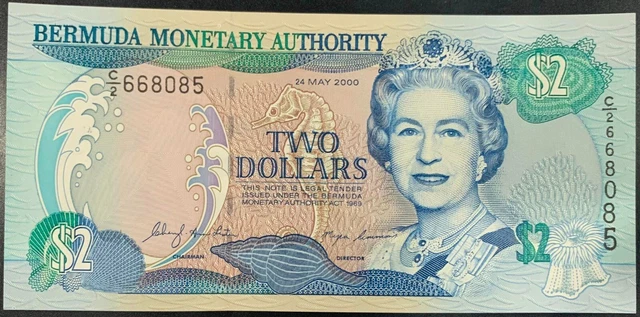 [4783577]  BERMUDA 2 DOLLARS P-50 2000 UNC Banknote