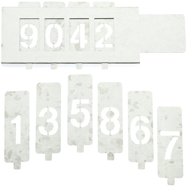 Set Di Stencil Riutilizzabili Per Lettere E Numeri Dell'Alfabeto // 70