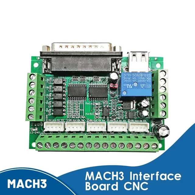 Placa de grabado CNC 17 puertos 5 ejes interfaz de fricción motor paso a paso Optok A2R1