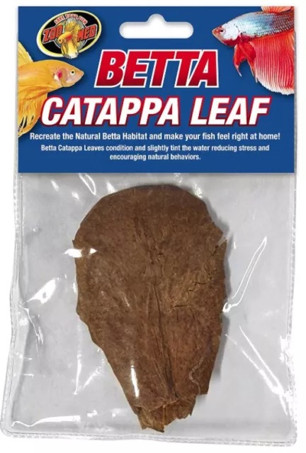 Zoo Med Betta Catappa Leaf (Aquarium Artificial Plants) 1 count