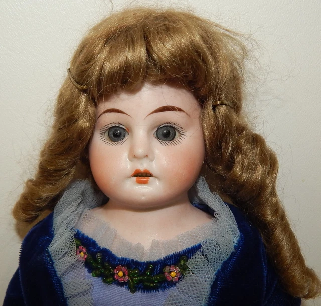 Louis Wolf & Co. Bisque Porcelain Cloth Body 14" Doll 2