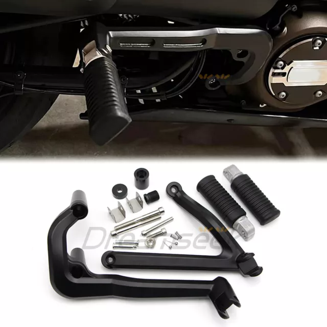 Passenger Foot Pegs Pedal + Bracket Mount Rear for Harley Sportster S 2021 2022