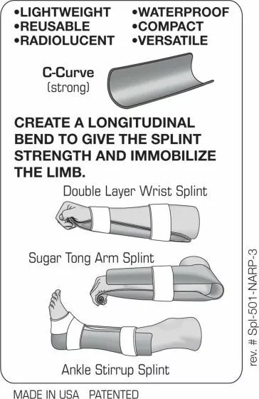 Sam Splint II, Military Version, North American Rescue, EMT, Medical Resue, New 2