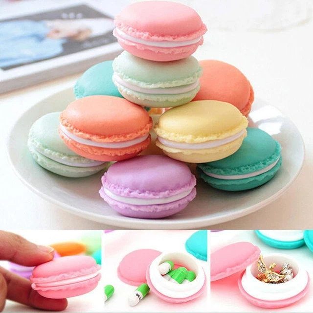 1PC Plástico Pastilla Funda Caramelo Joyería Almacenaje Caja Organizador Round