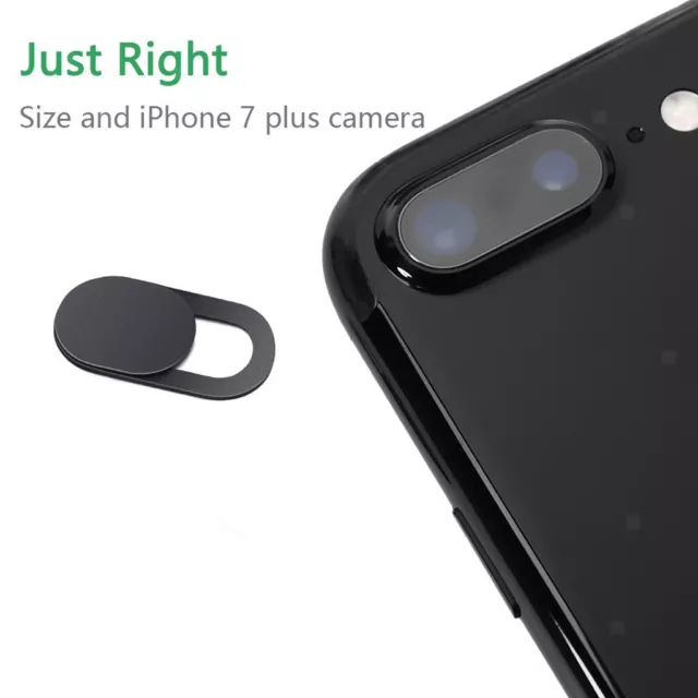 3 Pack Black Webcam Cover for Privacy Open or Close with One Simple Movement 2