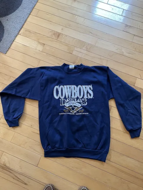 VINTAGE FRED FLINTSTONE Dallas Cowboys Sweatshirt Crewneck Size Medium  White Nfl $33.99 - PicClick