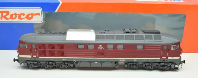 Roco 43704 / DR locomotiva diesel BR 232 100-8 / Ludmilla / rifinita con pezzi Weinert!