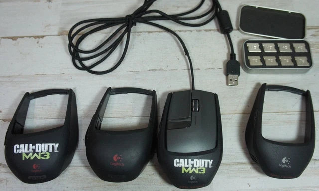 Logitech G9X Laser Wired USB Weighted Gaming Mouse - Call of Duty MW2 CoD FPS
