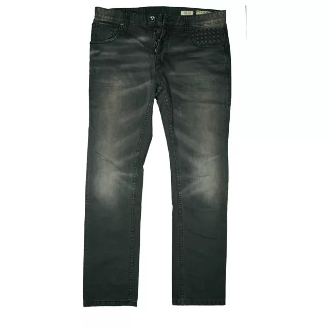 Review Simon Sottile Jeans Pantaloni Uomo Dritto Used Look 50 L W33 L32 Vintage