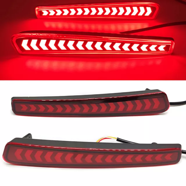Arrow Style LED Rear Bumper Tail Lamp fit for Toyota Corolla 2020-2023 Red