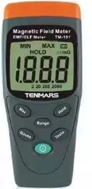 NEW TENMARS TM-191 EMF Electromagnetic Magnetic Field Meter Tester (Gauss Met tg