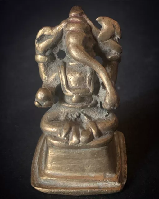 Indien Antique Indian Hindu Bronze Asia Buddha Nepal Krishna Shiva Ganesha (E79)