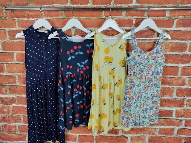Girls Bundle Age 6-7 Years M&S H&M Sleeveless Summer Dress Playsuit Set 122Cm