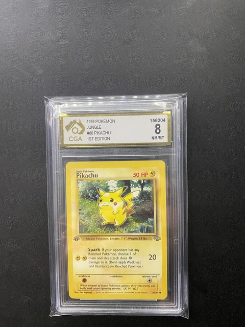 Pikachu Game N64 Pokmon Jungle Set Pikachu Card #60/64 - Unlimited Edition, Common, Near Mint Condition Pokemon Cards 1999 Packs Pikachu Game N64 Pokmon Jungle Set Pikachu Card #60/64 - Unlimited Edition, Common, Near Mint Condition Pokemon Cards 1999 Packs