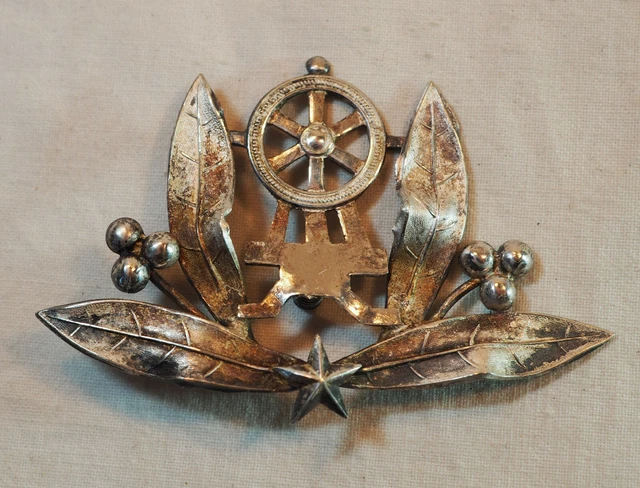 Insigne de casquette d'officier de marine anglais