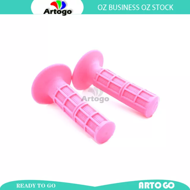 2 X Motorcycle Mx Style Hand Grip Pink Fit YAMAHA DT125 DT175 DT200 MODELS