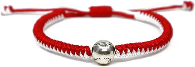Lavoio Softball Bracelet Softball Gifts Softball Charm Bracelet Adjustable Sport