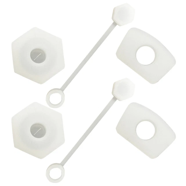 2 Set Weiß Kieselgel Schutzvorrichtungen Für Glasverschlüsse