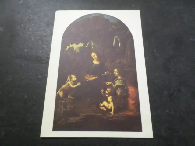 Cp Carte Postale Art Tableau  De Vinci, Vierge Aux Rochers, Vf Postcard