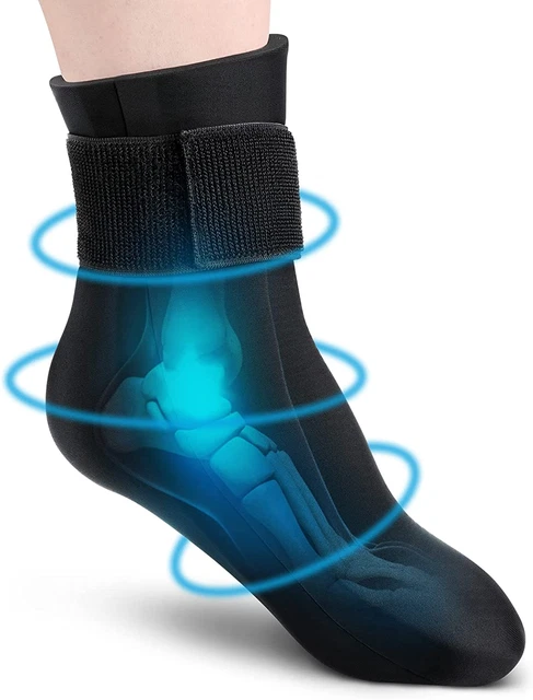 Reusable Gel Cold Therapy Sock for Hot & Cold Therapy, Ankle Foot Ice Pack Wrap