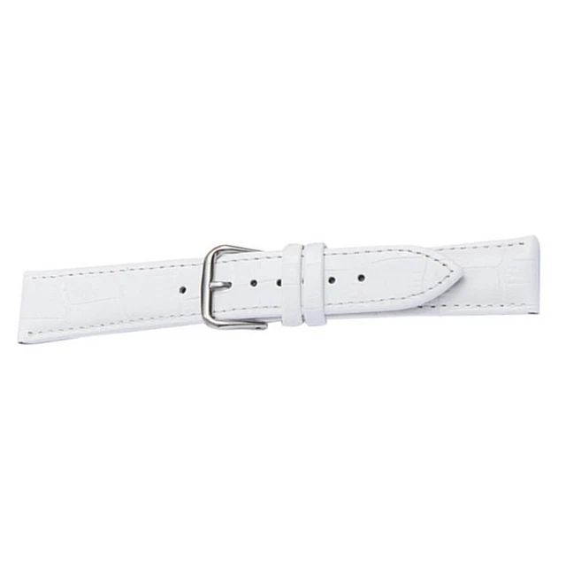 19x2cm Delicate Cowhide and Bamboo Stripe Watchband Replacement Strap for Watch