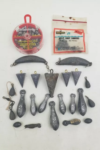 Vintage Fishing Lead Weights FOR SALE! - PicClick