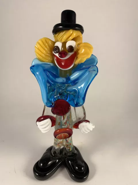 Murano Art Glass Clown Hand Made in Italy Vintage Antique Collectable