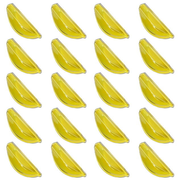 Embalaje recipiente de plátano fundas para galletas con tapa transparente plástico amarillo