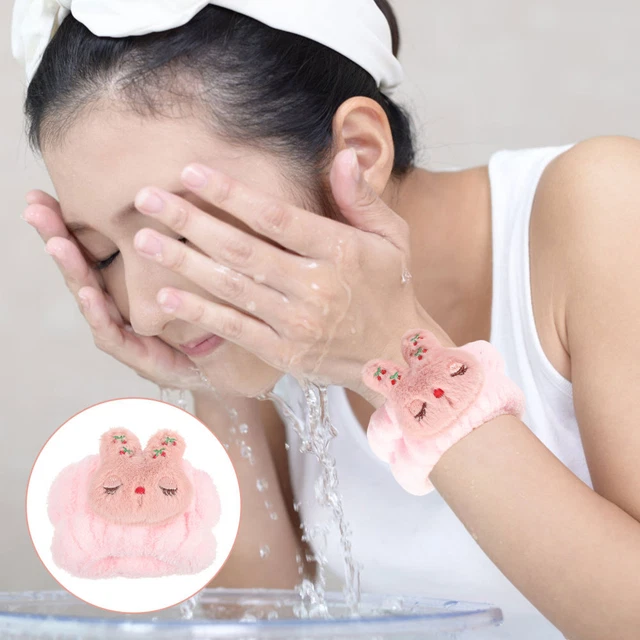 Protector de agua en muñeca pulsera lavado maquillaje accesorios conejo