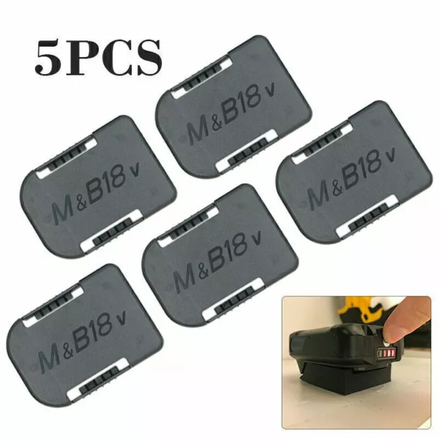 5PCS Battery Holder Slot Cover Stand Holder Bracket For MAKITA For Bosch 18V