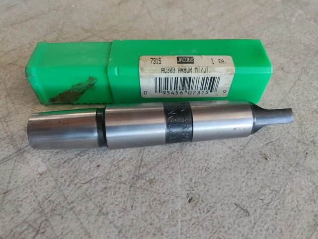 Nos Jacobs No. 3Mt To 3Jt Drill Chuck Arbor 07315 Taper Adapter England