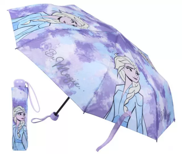 Klapp Regenschirm Frozen NEU Disney 92cm faltbar elsa lila kinder