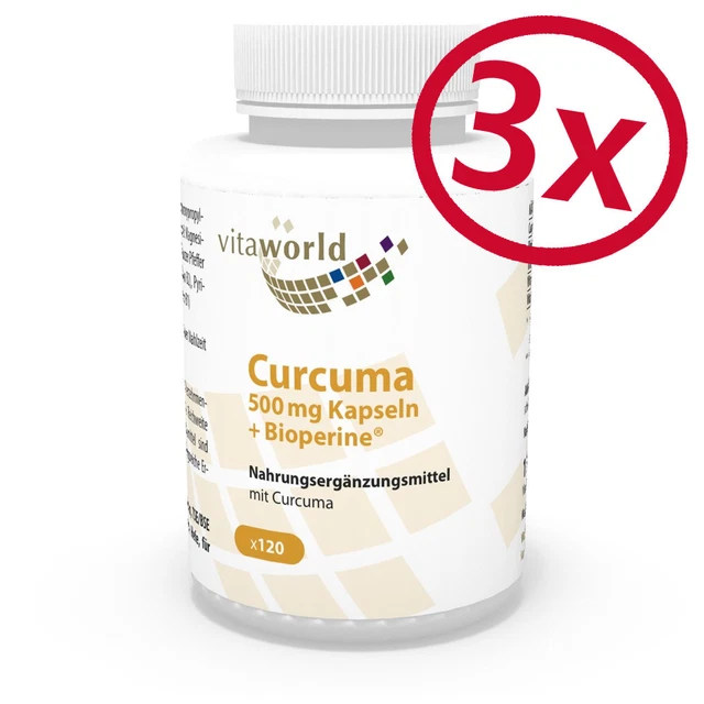 Pack De 3 Cordyceps Extrait Premium CS4 500mg - 300 Capsules - Vita World - Fabriqué En Allemagne