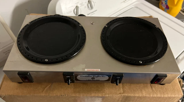 Bunn Cadillac Coffee CO Two Position Coffee Decanter Warmer Plate Model WX-2